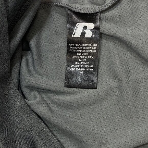 RUSSELL DRI-POWER 360 Athletic Zip Performance Hoodie Women's XXL (18) Grey NWT - Picture 7 of 13